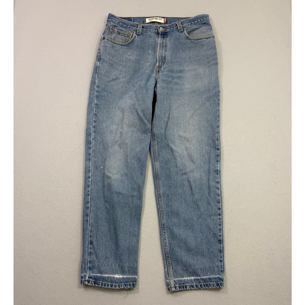 Vintage Levis 560 Jeans Men's 34x32 Denim Comfort Fit y2k Distressed Faded 2000s
